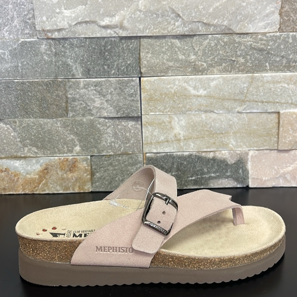 Mephisto Women's Helen Thong Sandals – Comfortable Cork Footbed Leather Sandals - Picture 2 of 8
